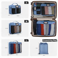 OEM ODM Logo personnalisé Organisateur de bagages Sac de rangement de voyage Basics Ensemble de 4 cubes d'emballage de compression de voyage