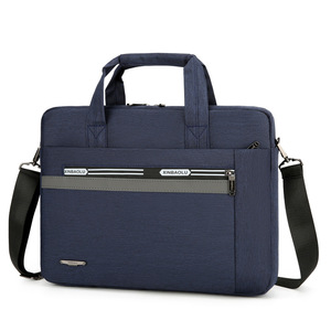 Bolso de lona impermeable para ordenador portátil, maletín de cuero para hombre, duradero, de gran capacidad, delgado, portátil, de 15,6 pulgadas, para viajes de negocios - Product Image 4