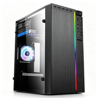 Boîtier PC Micro ATX en maille de haute qualité avec façade en acier SPCC, compatible avec les alimentations ATX, idéal pour le gaming et le bureau, châssis personnalisé, accessoires informatiques