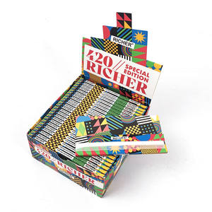 Papel de fumar de marca de combustión lenta, delgado, de cáñamo orgánico, tamaño King, diseño personalizado para tabaco - Product Image 2