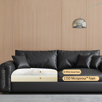 Moderno de cuero genuino Pull sofá cama Convertible reclinable sofá plegable litera suave extensible muebles para Hotel