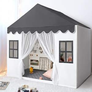Tienda de Juegos para Bebés Gris Zona Privada, Tienda de Juegos Interior Resistente para Niños Pequeños, Lavable y Plegable - Product Image 4