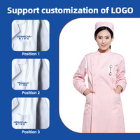 Vêtement de laboratoire unisexe en mélange de polyester/coton respirant de haute qualité en gros, robe de médecin, uniforme d'infirmière pour l'hôpital