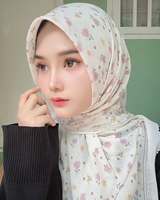 45 Bawal Coton Découpé Au Laser 120*120cm Imprimé Hijab Carré Foulard Bawal Premium Coton Voile Indonésie Malaisien Musulman Hijab