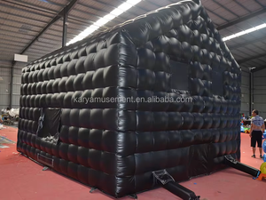 Bên Cho Thuê Màu Đen <span class=keywords><strong>Inflatable</strong></span> Nhà Lều Nhà Bị Trả Lại <span class=keywords><strong>Inflatable</strong></span> Đảng Lều Cho Câu Lạc Bộ Nhảy Bong Bóng Bơm Hơi Lều - Product Image 2