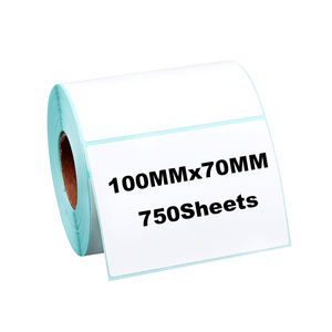 M1工厂定制100X70mm 750张热敏标签防水防油防刮擦强粘力促销超市用 - Product Image 1