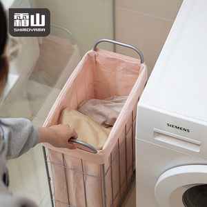 SHIMOYAMA fer flamme panier à linge panier de rangement à linge salle de bain Mobile panier à linge panier support de rangement - Product Image 4