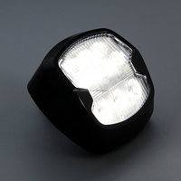 Projecteur LED tout-terrain ambre/blanc pour véhicule, éclairage de travail pour voiture, lumière auxiliaire modifiée pour camion, éclairage extérieur pour barre de toit 4x4