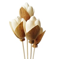 Vente directe d'usine, diffuseur de fleurs en sola de haute qualité, fleur en bois sola personnalisée