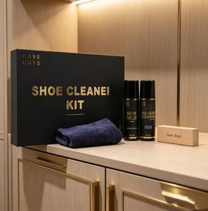 Kit <span class=keywords><strong>de</strong></span> Limpieza y Blanqueamiento <span class=keywords><strong>de</strong></span> <span class=keywords><strong>Zapatos</strong></span> Care Guys <span class=keywords><strong>de</strong></span> 75 ml con Toalla y Borrador, Set Portátil <span class=keywords><strong>de</strong></span> Mantenimiento <span class=keywords><strong>de</strong></span> Calzado <span class=keywords><strong>de</strong></span> Acción Rápida - Product Image 1