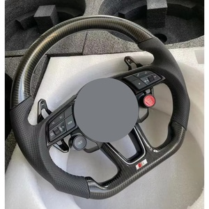 <span class=keywords><strong>Volant</strong></span> en Carbone et Mi-Suède <span class=keywords><strong>S</strong></span>-<span class=keywords><strong>Line</strong></span> avec Bouton de Démarrage pour <span class=keywords><strong>Audi</strong></span> Q8 SQ8 A3 A4 B9 A5 B8 A6 C7 A7 S3 S4 RS3 RS5 RS7 RS6 C8 - Product Image 2