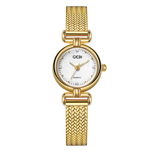 Montre femme à quartz étanche à motif rétro blé - Product Image 3