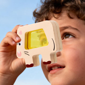 Ensemble de blocs d'empilage en <span class=keywords><strong>bois</strong></span> pour animaux pour enfants de 0 à 24 mois, jouet éducatif créatif avec design d'équilibre et d'ombre et de lumière superposés - Product Image 4