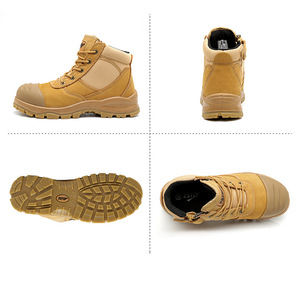 Botas <span class=keywords><strong>Zapatos</strong></span> de protección laboral con cremallera lateral Smash A prueba de pinchazos Antideslizante Botas de senderismo de trabajo resistentes al desgaste - Product Image 3