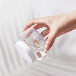 Nuovo Design Barattolo <span class=keywords><strong>in</strong></span> <span class=keywords><strong>Plastica</strong></span> PET da 50ml 150ml 200ml 250ml con Coperchio per Burro Corpo, Scrub Corpo e Crema - Product Image 3