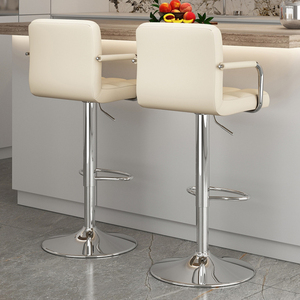 Chaises de <span class=keywords><strong>bar</strong></span> nordiques, meubles de comptoir pas chers, pivotantes, en métal, avec dossier en cuir, modernes, luxueuses, tabourets de <span class=keywords><strong>bar</strong></span> hauts <span class=keywords><strong>pour</strong></span> <span class=keywords><strong>table</strong></span> de <span class=keywords><strong>bar</strong></span> - Product Image 5