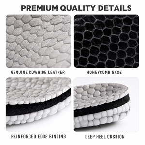 Plantillas de Cuero Vacuno Premium para Hombre y Mujer, Transpirables, Amortiguadoras, Soporte de Arco, Accesorio para Zapatos Deportivos y Planos - Product Image 3