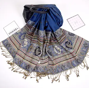 Fashion oriental soft pashmina vintage scarf for ladies