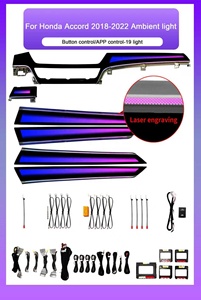 SJC 64 couleurs d'éclairage ambiant adaptées à la <span class=keywords><strong>Honda</strong></span> Accord 10ème génération 2018-2022, éclairage LED dynamique pour voiture, mise à niveau de la décoration intérieure - Product Image 5
