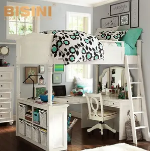 Meuble en bois de hêtre, <span class=keywords><strong>chambre</strong></span> à coucher, design moderne, avec échelle, pour enfants et adolescents - Product Image 2