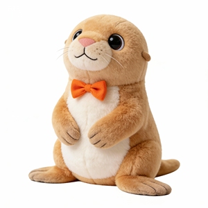 Juguetes de Peluche Personalizados de Animales con Lazo de Dibujos Animados de Hipopótamo, Cocodrilo y Castor para Niños, Juguetes de Peluche de Zoológico - Product Image 2