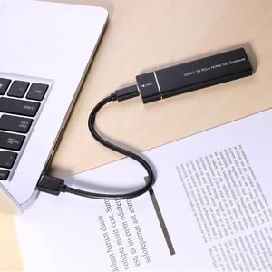 Vente en gros <span class=keywords><strong>NVME</strong></span> M.2 boîtier SSD <span class=keywords><strong>USB</strong></span> 3.1 vers PCIE boîtier de disque dur externe Portable en aluminium avec interface de type C - Product Image 3