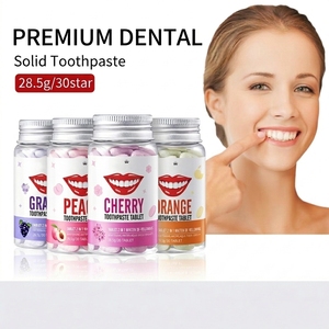 Serie di Dentifrici Solidi al Fiore di Ciliegio per Sbiancamento, Pulizia, Lucidatura, Illuminazione e Rinfrescamento dei Denti, Cura Orale Pratica - Product Image 1