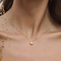 Vente en gros de bijoux en argent sterling 925 plaqué or 14 carats avec pierre de naissance ronde et délicate pour femmes