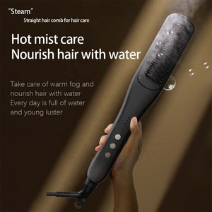 <span class=keywords><strong>Brosse</strong></span> Lissante <span class=keywords><strong>Chauffante</strong></span> Intelligente PTC à Vapeur pour Cheveux, Fer Plat Lissant, Peigne Électrique pour Cheveux Bouclés – Offre Spéciale - Product Image 6