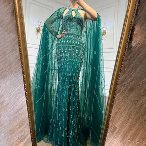 Serena sirena della collina abiti da sera con perline abiti da sera abiti per feste arabe 2024 LA71817 personalizzati - Product Image 5
