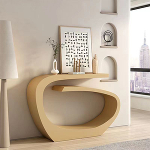 Bàn kiểu châu Âu bằng sắt rèn sang trọng Bàn lối vào cực hẹp Bàn điều khiển nghệ thuật Bàn phụ cuối - Product Image 1