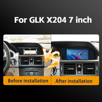 Layar OS Linux 7 inci untuk Mercedes Benz GLK X204, Radio Mobil Multimedia Player, GPS Navigasi, Android Auto, Kamera Mundur