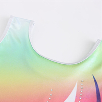 Justaucorps de gymnastique rythmique pour filles, design unique, haute qualité, pas cher, pour l'entraînement des enfants, en vente