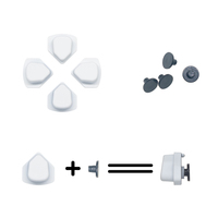 4 D-Pads séparés pour manette PS5, ergonomiques, doux au toucher, en ABS, pour la personnalisation et la réparation de jeux DIY