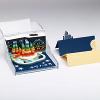 Bloc-notes 3D en gros d'usine, bloc-notes en papier 3D imprimé OEM, calendrier en papier 3D pour cadeau d'entreprise souvenir