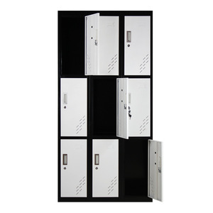 ตู้เก็บของเหล็กสี 2 ชั้น 6 ประตู พร้อมกุญแจล็อค สำหรับหอพักพนักงาน - Product Image 2