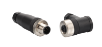 Connecteur de câble circulaire M12 IP67 étanche DIN pour capteur de puissance, mâle-femelle, droit, à angle droit, hybride, surmoulé