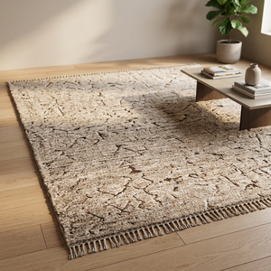 Ensemble de tapis marocains faits main en laine/soie, motif géométrique, noués à la main, doux, pour usage intérieur et extérieur, épaisseur personnalisée - Product Image 3