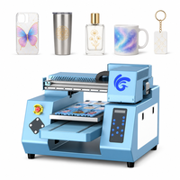 Impresora UV Plana 3047 A3 con 2 Cabezales de Impresión Epson XP600, CMYK, Blanco, Barniz, Software RINN RIP, 720X1440 DPI, Máquina LED