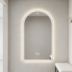 Espejo de Baño Decorativo Asimétrico con Retroiluminación LED Inteligente, Antivaho, de Tamaño Personalizado, Estilo Art Deco, de Lujo, <span class=keywords><strong>ECOLIVING</strong></span>, Venta al Por Mayor - Product Image 3