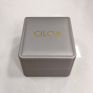 Caja de Regalo Elegante para Reloj de Pulsera, Diseño Cuadrado con Logotipo Dorado de CILOA, Caja de Presentación Premium con un Solo Compartimento - Product Image 3