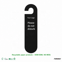 Affiches publicitaires pour porte en carton recyclé, impression personnalisée avec logo, écologiques, vente en gros pour hôtels, Appendino Per Porta