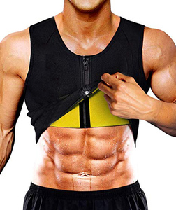 Men Waist Trainer Vest Neoprene Corset Compression Sweat Body Shaper Slimming Shirt Workout Suit