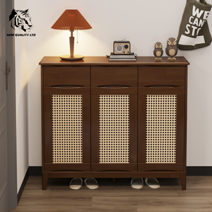 ขายตรงจากโรงงาน ราคาถูก รับทำโลโก้ ขั้นต่ำน้อย เป็นมิตรกับสิ่งแวดล้อม ดีไซน์ใหม่ ตู้เก็บรองเท้า เฟอร์นิเจอร์บ้าน ตู้รองเท้าไม้ - Product Image 6