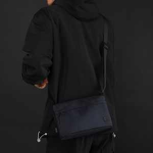 Sac à bandoulière imperméable avec poche avant à cordon de serrage, sangle réglable, grande capacité, sac décontracté léger - Product Image 5