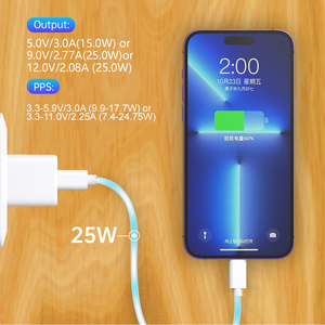 Mới Giá Thấp Nhất Ban Đầu Q3.0 25W Nhanh Chóng Sạc Loại C Tường Bộ Sạc Di Động Cho Iphone 12 13 14 Pro Max Sạc Adapter - Product Image 6