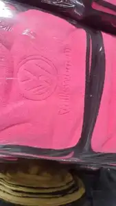 New Embossed Logo Microfiber Car Drying Towels Twisted Loop Cleaning For Car Seat Towel Quick-dry Car Wash Towel