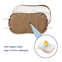Compresse de coton anti-fuite PUL, sans dégâts, pour huile de ricin, améliore le sommeil, réutilisable, compresse de coton biologique pour l'huile de ricin, enveloppe pour le cou et la taille