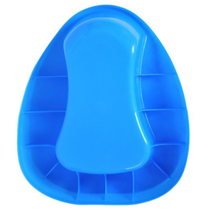 Bassin de toilette en plastique multifonctionnel bleu pour personnes âgées et femmes enceintes, avec siège de toilette pour patient et urinoir, grand modèle à corps droit - Product Image 4