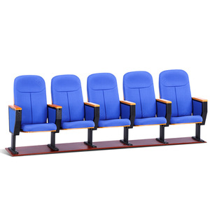 เก้าอี้โรงละครมานวาเอ็กซ์โป รุ่น HB651 สีบลูบีช แบบเรียงแถวพร้อมที่วางแขน สำหรับห้องบรรยายในโรงเรียน - Product Image 1